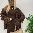 abito smanicato in maglia frou frou